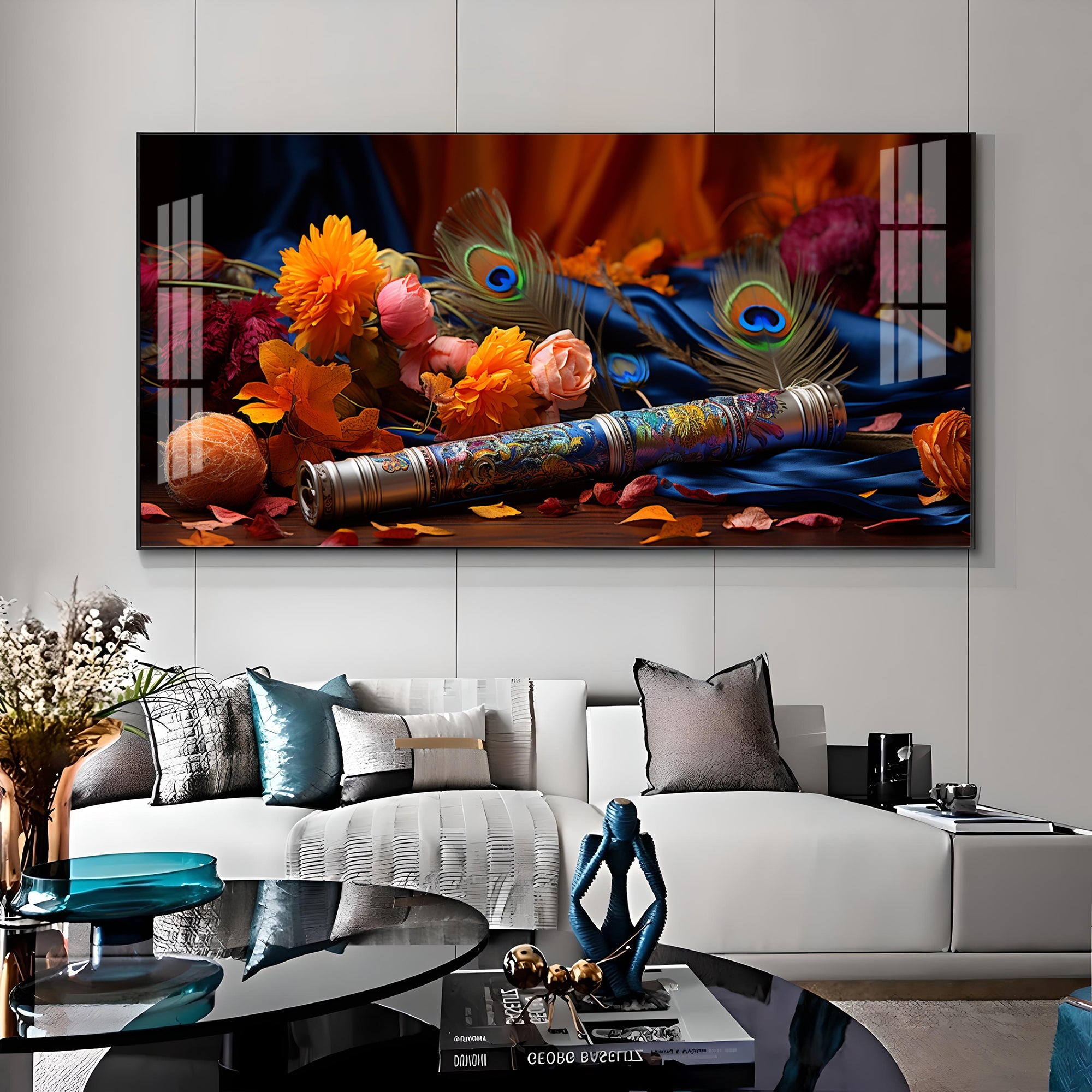 Troupe Of Bansuri Premium Acrylic Horizontal Wall Art