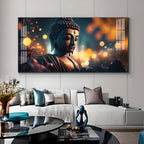 Mulling Over Buddha Premium Acrylic Horizontal Wall Art