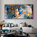 Radha Krishna Unforgetable Love Pemium Acrylic Horizontal Wall Art