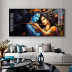 Unique Bond Of Radha Krishna Premium Acrylic Horizontal Wall Art