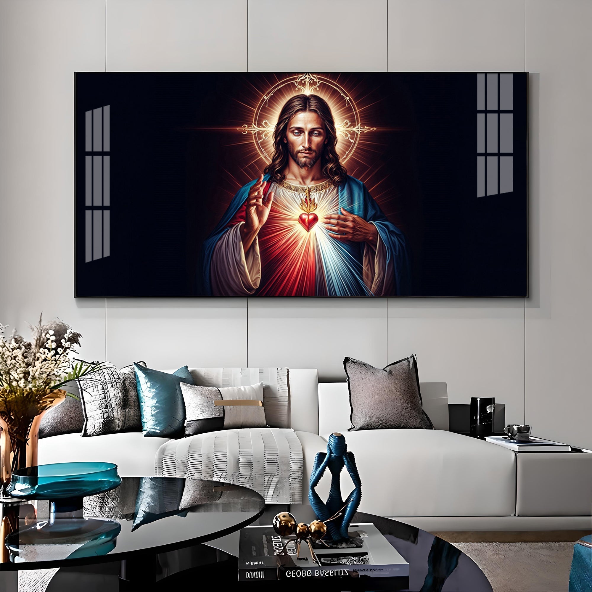 Sacred Presence Of Jesus Premium Acrylic Horizontal Wall Art
