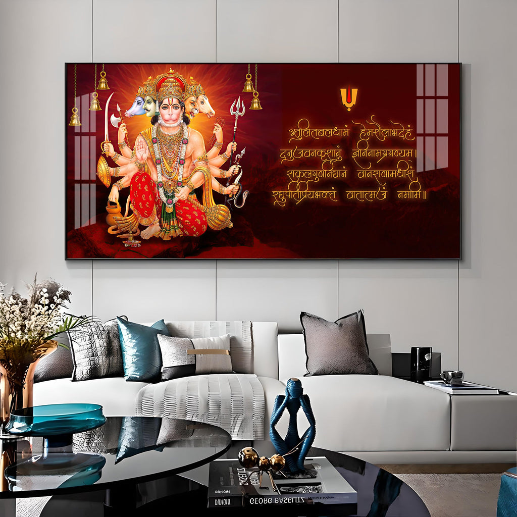 Sankat Mochan Premium Acrylic Horizontal Wall Art
