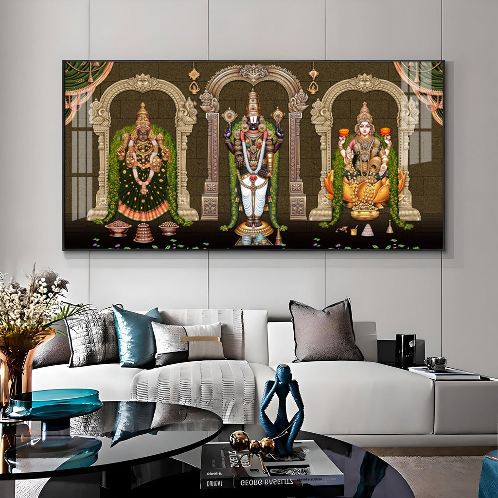 Tirumala Venkateswara Temple Premium Acrylic Horizontal Wall Art