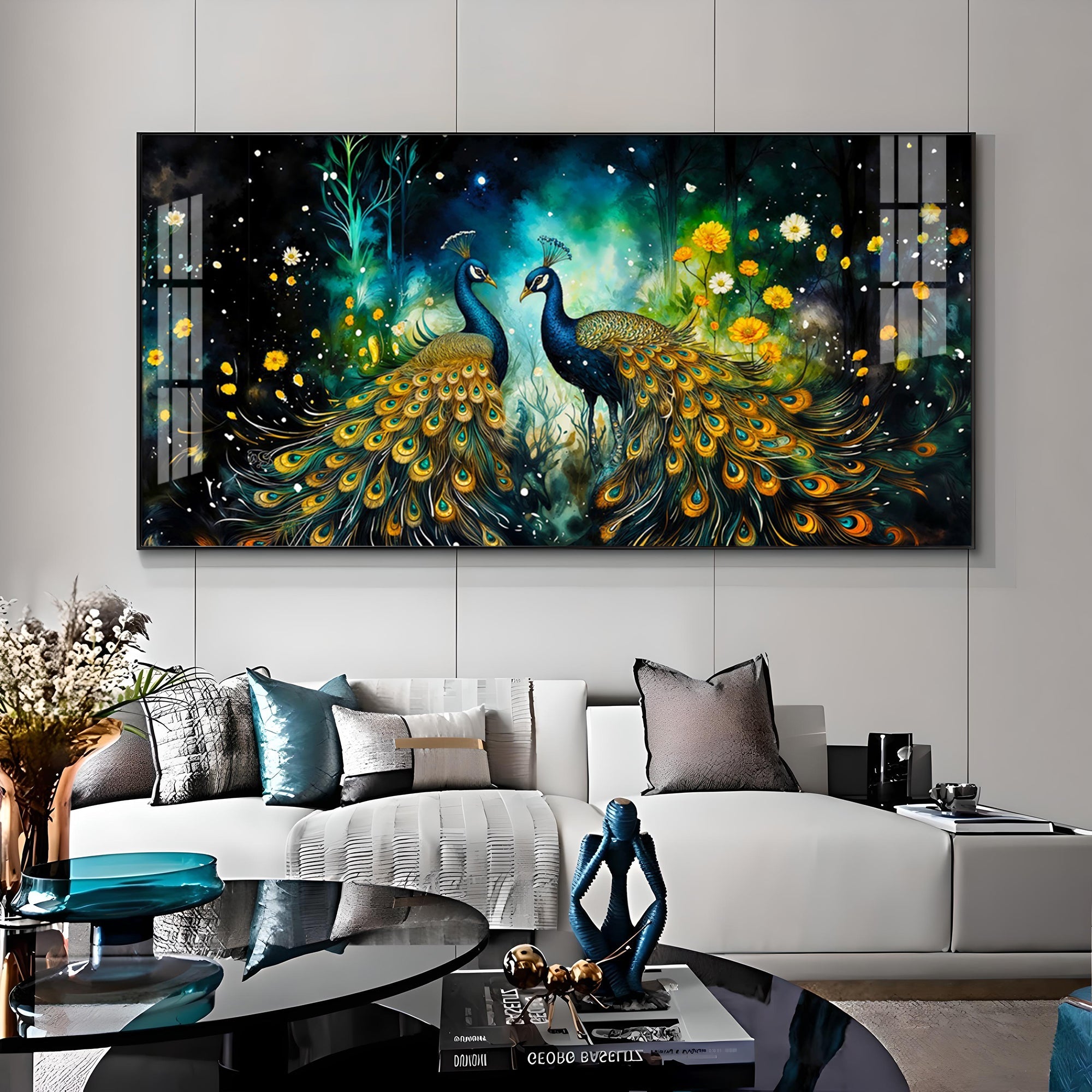 Majestic Vibrant Duo Premium Acrylic Horizontal Wall Art