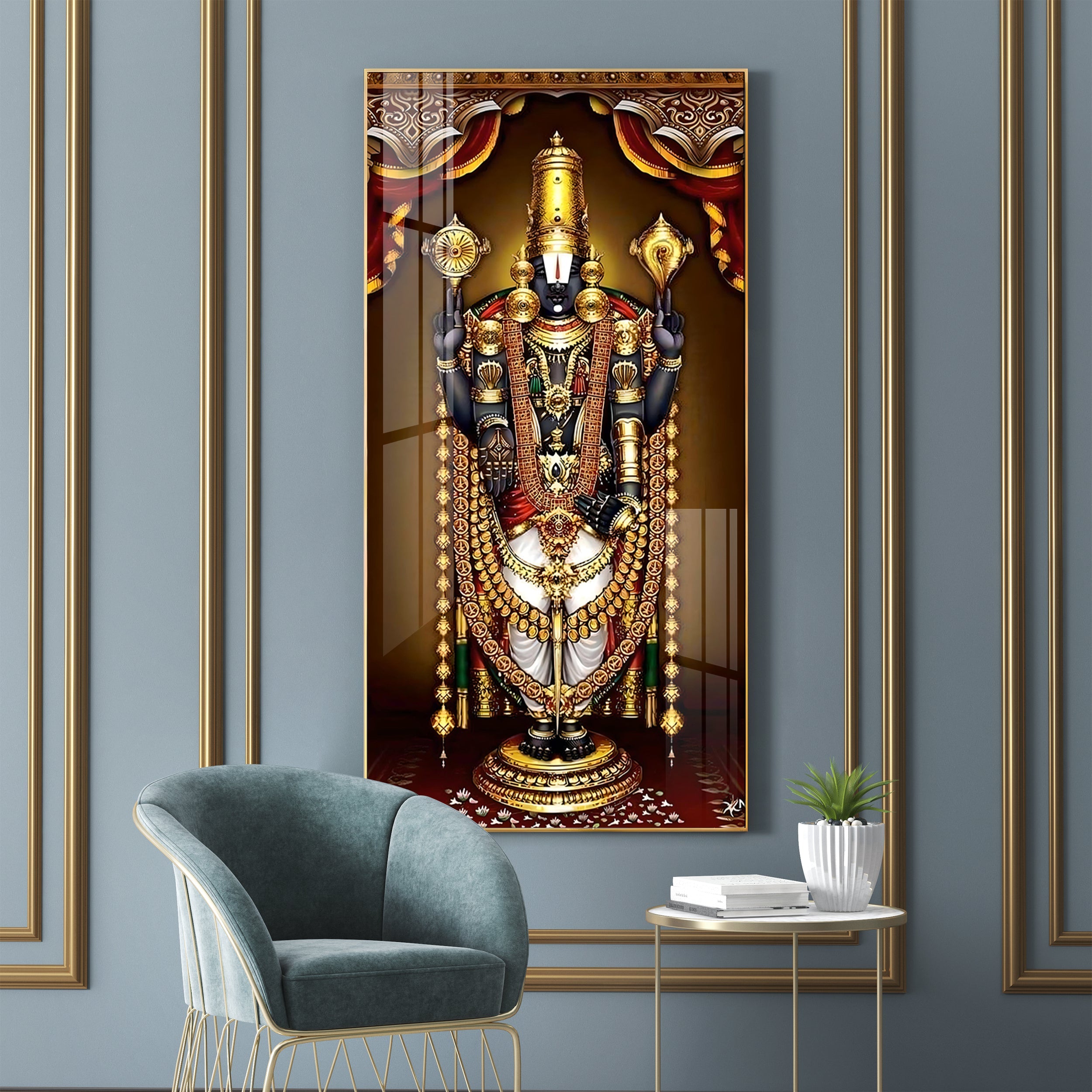 Deity of Happiness Premium Acrylic Vertical Wall Art