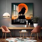 Be Your Own Boss Premium Acrylic Square Wall Art