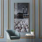 Muslim Pilgrimage Premium Acrylic Vertical Wall Art