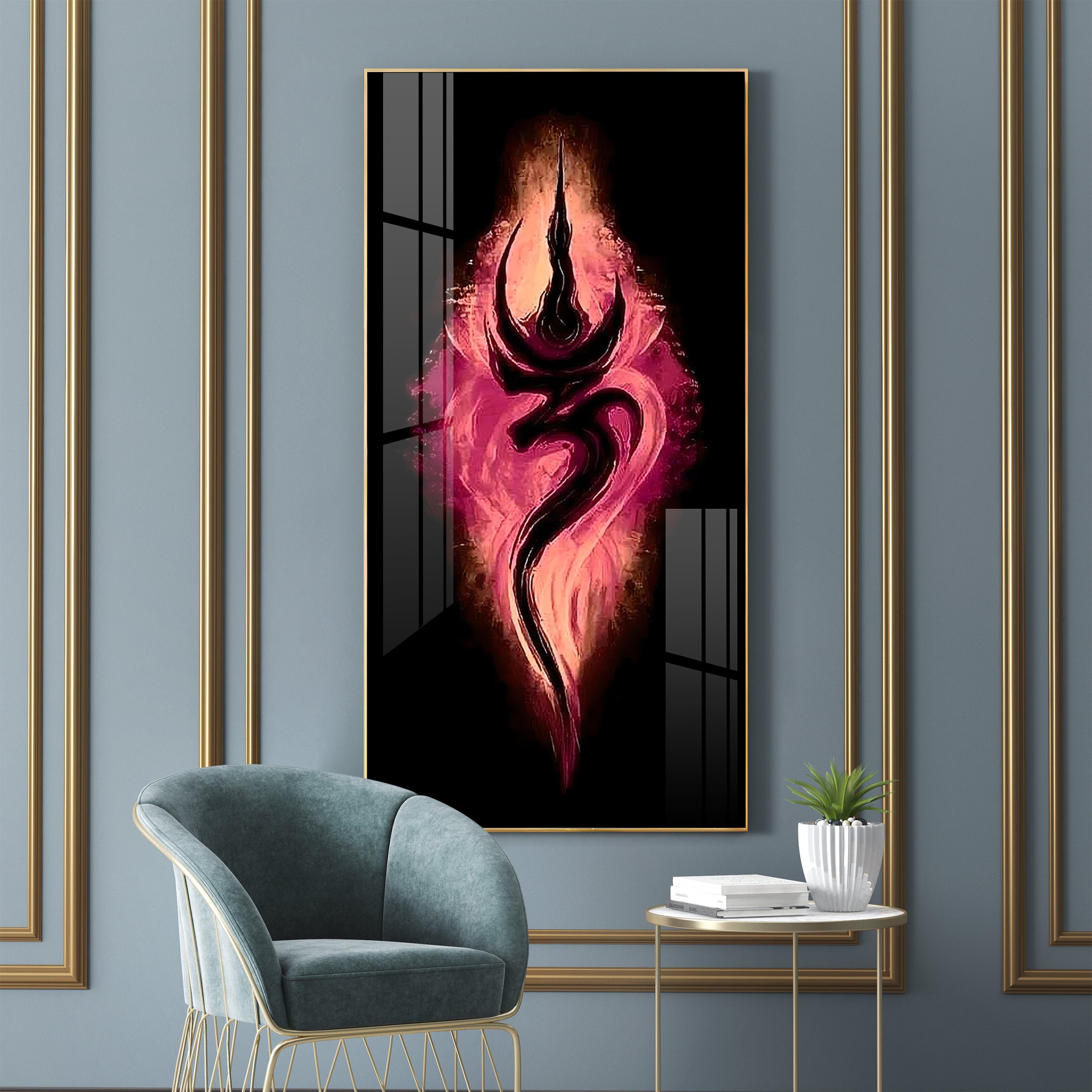 Tranquil Om Premium Acrylic Vertical Wall Art