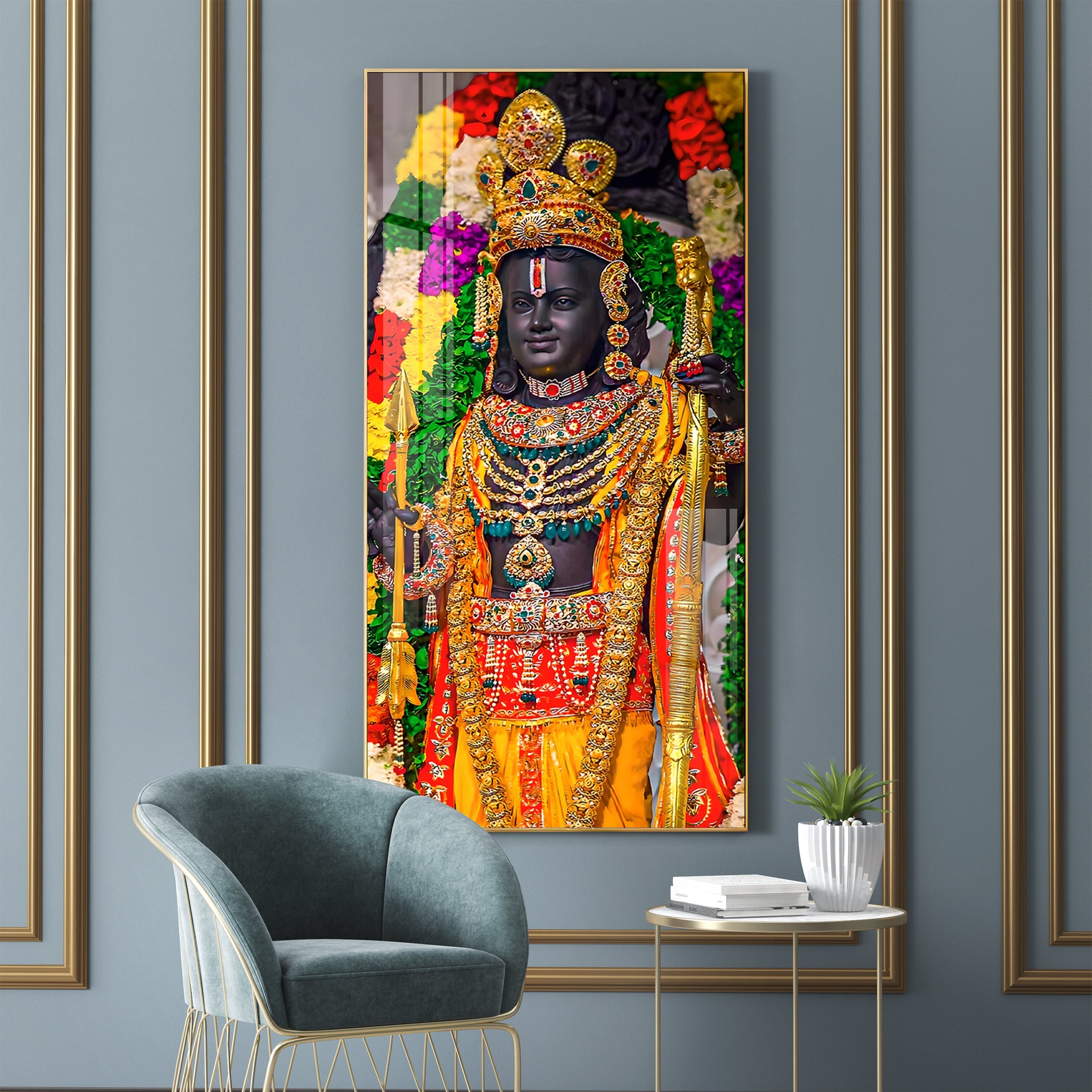 Divine Shree Ram Premium Acrylic Vertical Wall Art