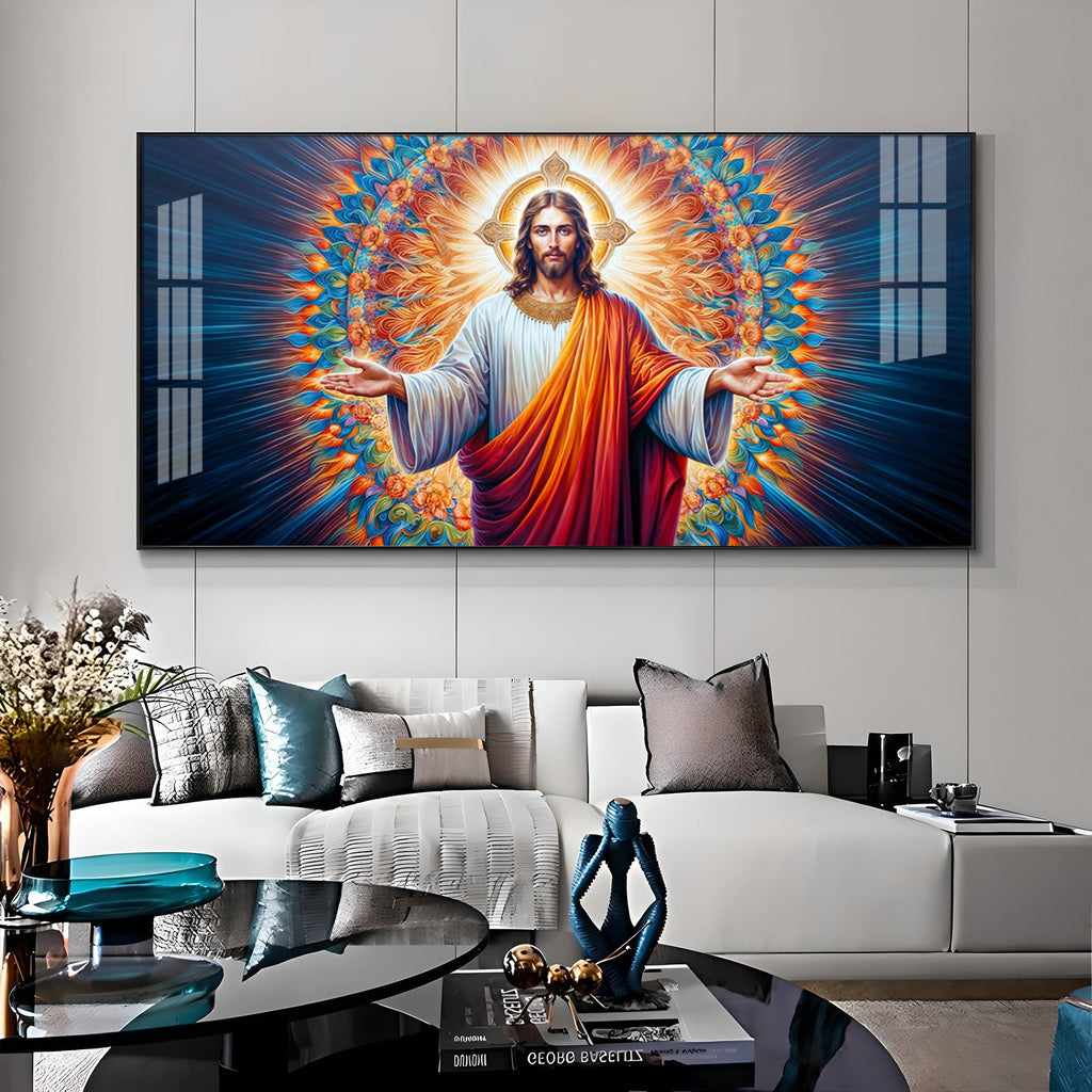 Tranquil Faith Of Jesus Premium Acrylic Horizontal Wall Art