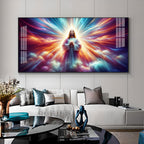 Jesus In Twilight Premium Acrylic Horizontal Wall Art