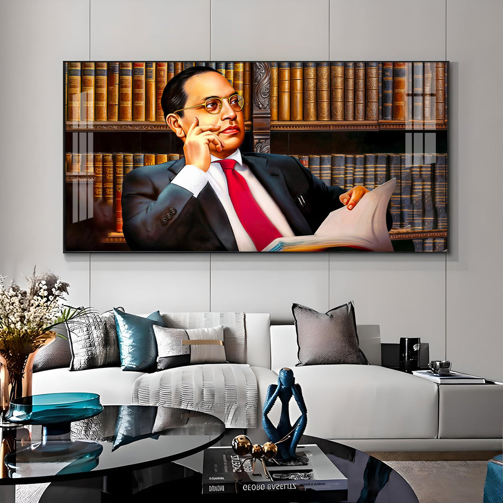 Dr. B.R. Ambedkar Portray Premium Acrylic Horizontal Wall Art