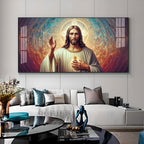 Jesus Blessings Premium Acrylic Horizontal Wall Art