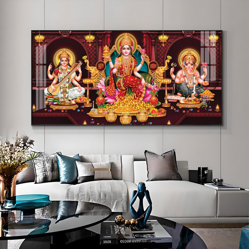 Maha Laxmi Deception Premium Acrylic Horizontal Wall Art