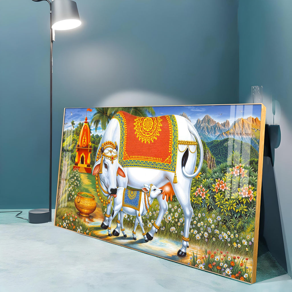 Cow-Calf Companions Premium Acrylic Horizontal Wall Art