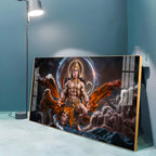 Ethereal Guardian Hanuman Premium Acrylic Horizontal Wall Art