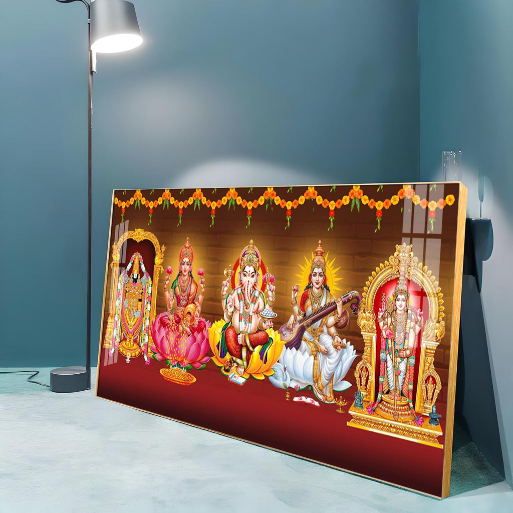 Ethereal Deities Mural Premium Acrylic Horizontal Wall Art