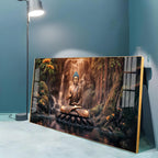 Tranquil Illumination Buddha Premium Acrylic Horizontal Wall Art