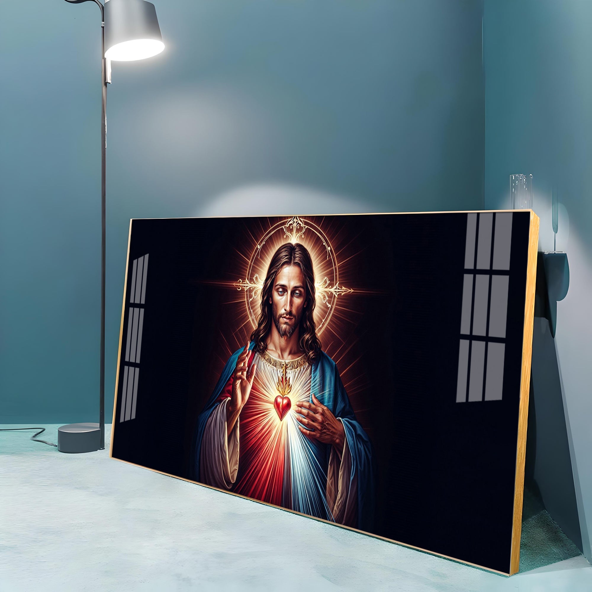 Sacred Presence Of Jesus Premium Acrylic Horizontal Wall Art