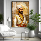 Chhatrapati Shivaji Maharaj Ji Premium Acrylic Vertical Wall Art