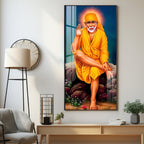 Shirdi Sai Baba Premium Acrylic Vertical Wall Art
