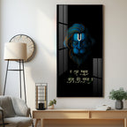 Jai Veer Hanuman Premium Acrylic Vertical Wall Art