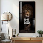 Be Like a Lion Premium Acrylic Vertical Wall Art