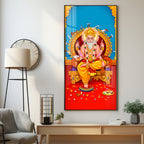 Lord Vishwakarma Premium Acrylic Vertical Wall Art