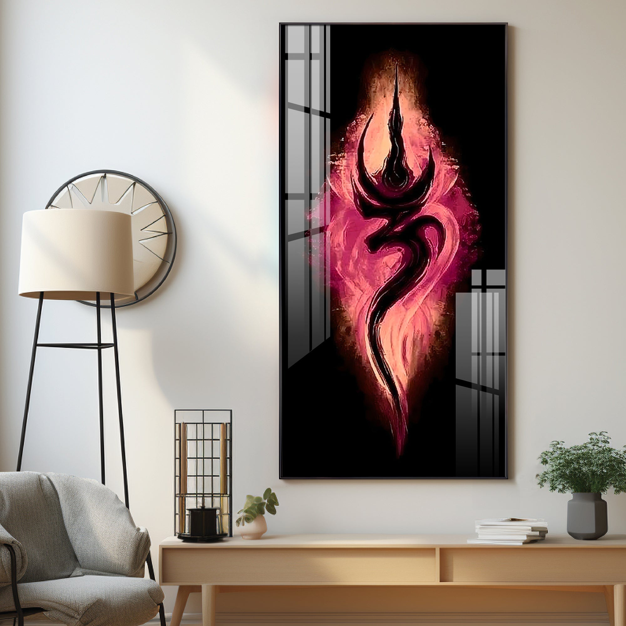 Tranquil Om Premium Acrylic Vertical Wall Art