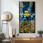 Elephant & Leaf Premium Acrylic Vertical Wall Art
