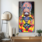 Khatu Shyam Baba Premium Acrylic Vertical Wall Art
