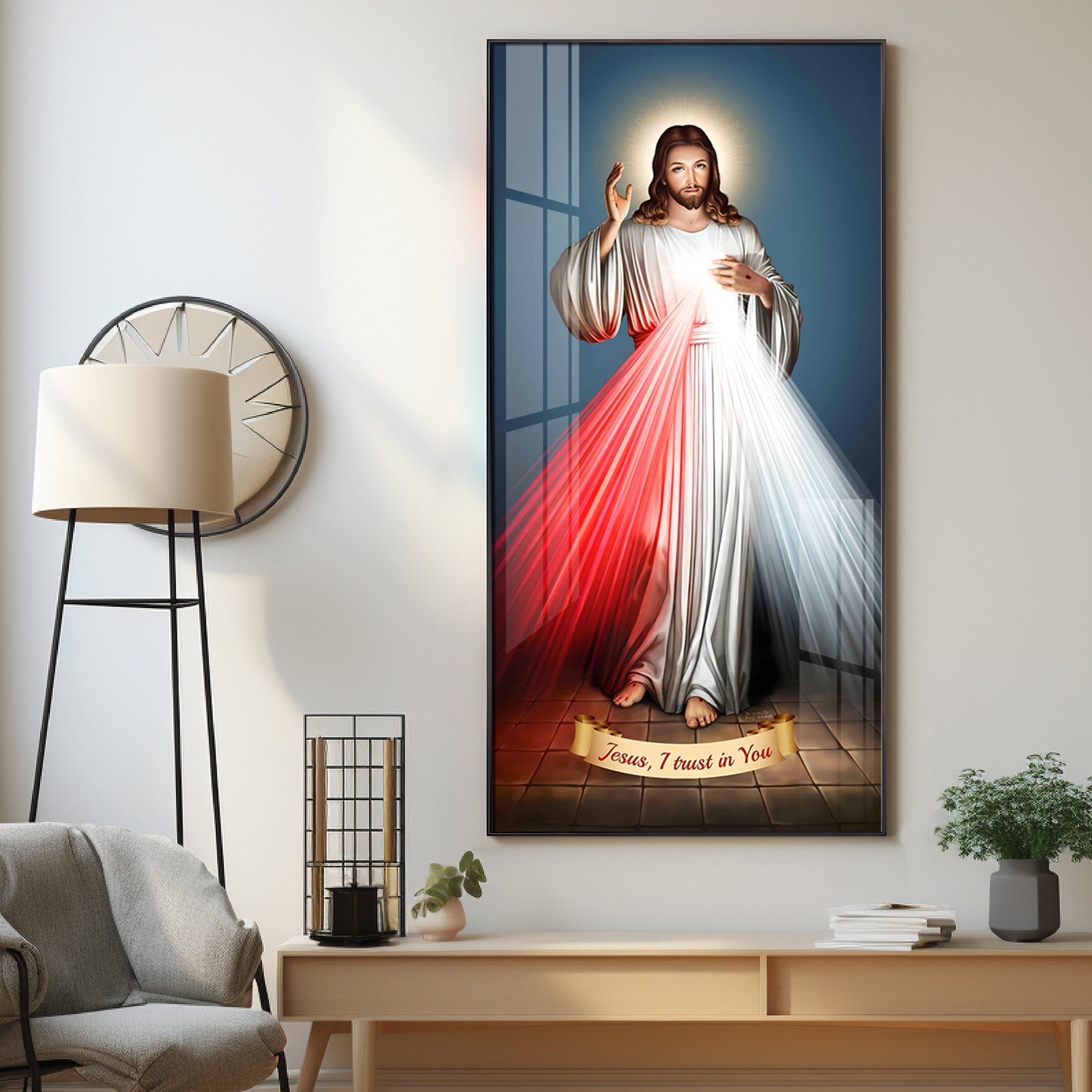Jesus Christ Premium Acrylic Vertical Wall Art