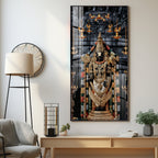 Lord Tirupati Premium Acrylic Vertical Wall Art