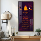 Pancha Namaskara Premium Acrylic Vertical Wall Art