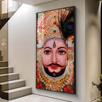 Shyam Baba Premium Acrylic Vertical Wall Art