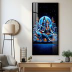 Shiva And Shakti Premium Acrylic Vertical Wall Art