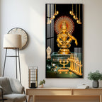 Lord Ayyappa Swamy Premium Acrylic Vertical Wall Art