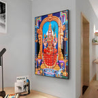 Goddess Kamakshi Amman Premium Acrylic Vertical Wall Art