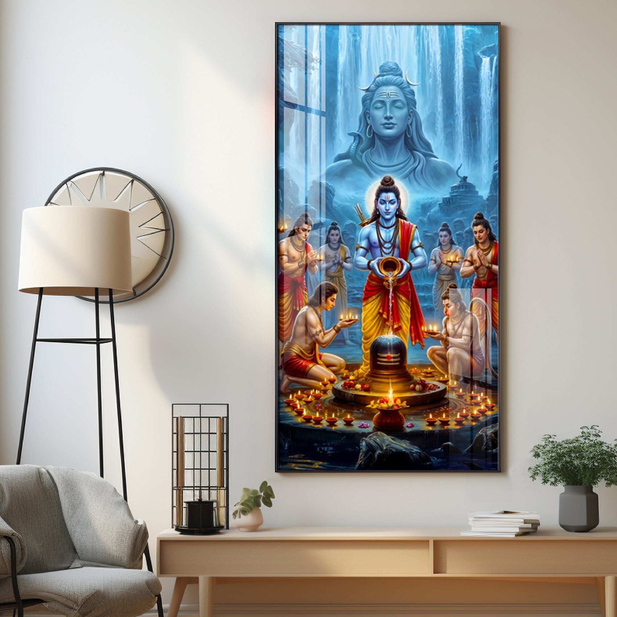 Shiva's Blessing Premium Acrylic Vertical Wall Art