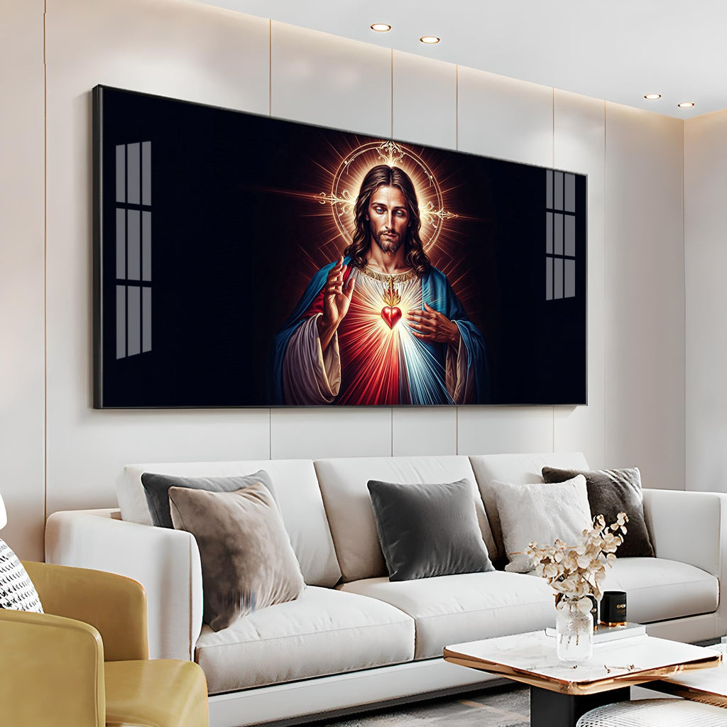 Sacred Presence Of Jesus Premium Acrylic Horizontal Wall Art