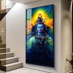 Shiv Shankar Premium Acrylic Vertical Wall Art