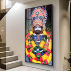 Khatu Shyam Baba Premium Acrylic Vertical Wall Art
