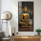 Tranquil Vista Buddha Premium Acrylic Vertical Wall Art