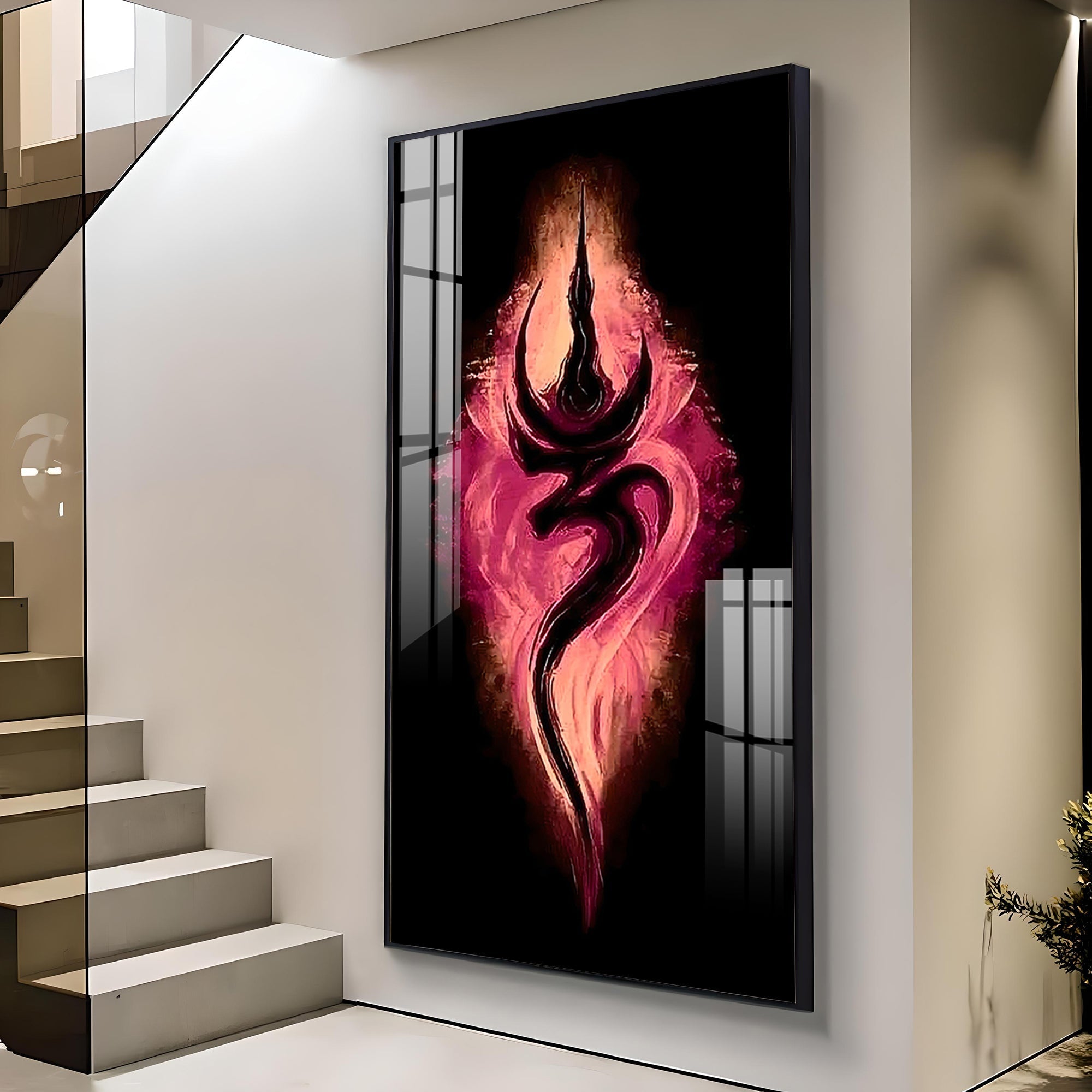 Tranquil Om Premium Acrylic Vertical Wall Art