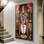 Lord Venkateswara Tirupati Balaji Premium Acrylic Vertical Wall Art