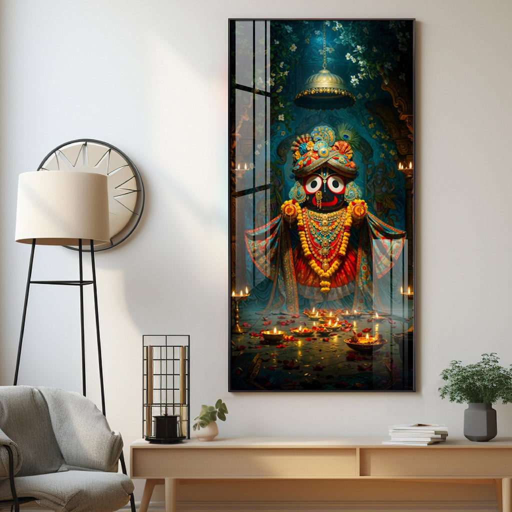 Portrait Of The Jagannath Soul Premium Acrylic Vertical Wall Art