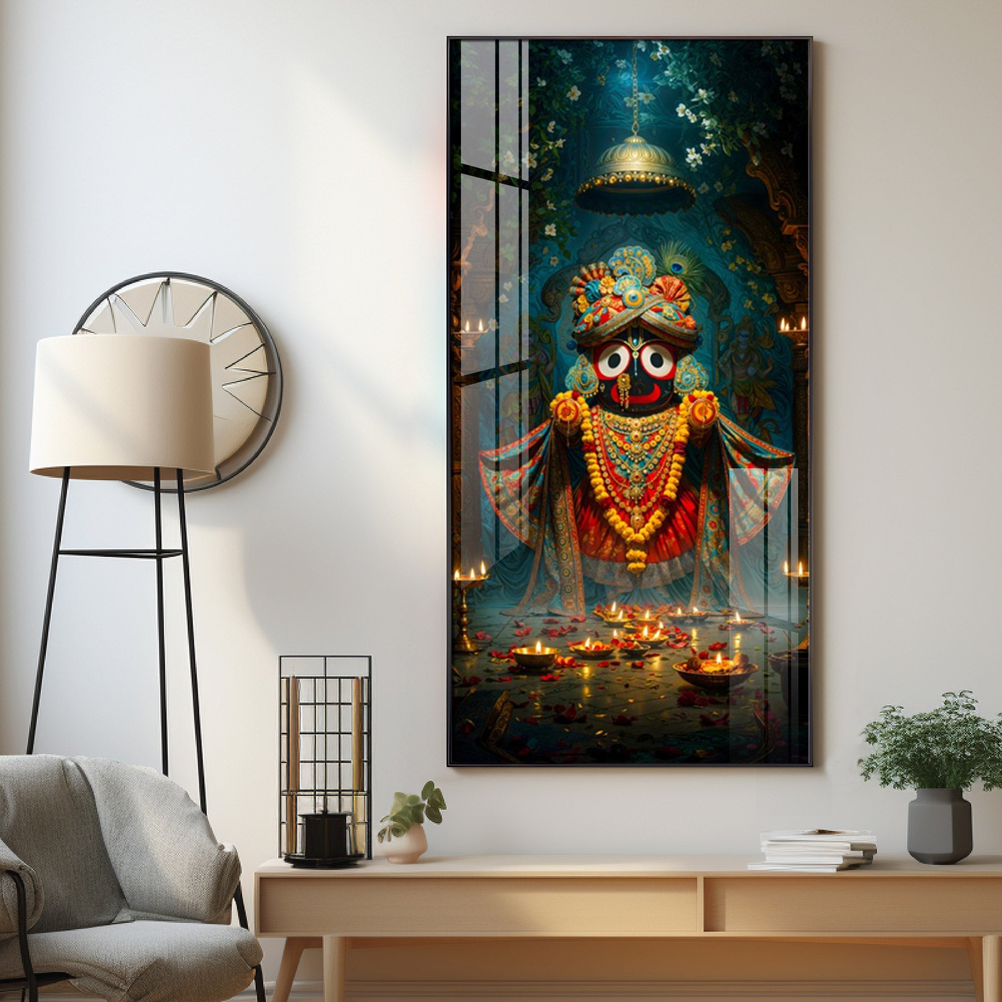 Portrait Of The Jagannath Soul Premium Acrylic Vertical Wall Art