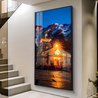 Kedarnath Dham Premium Acrylic Vertical Wall Art