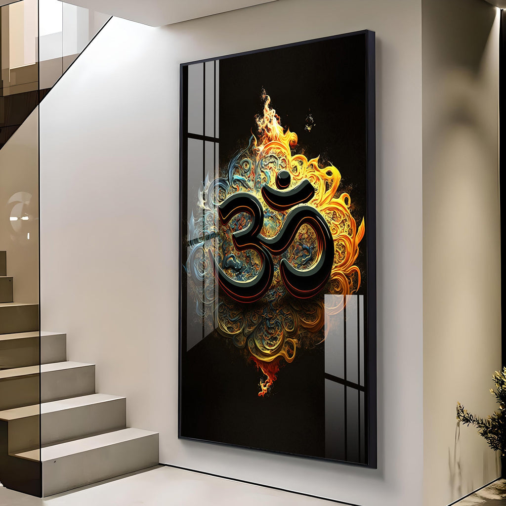 Spiritual OM Premium Acrylic Vertical Wall Art
