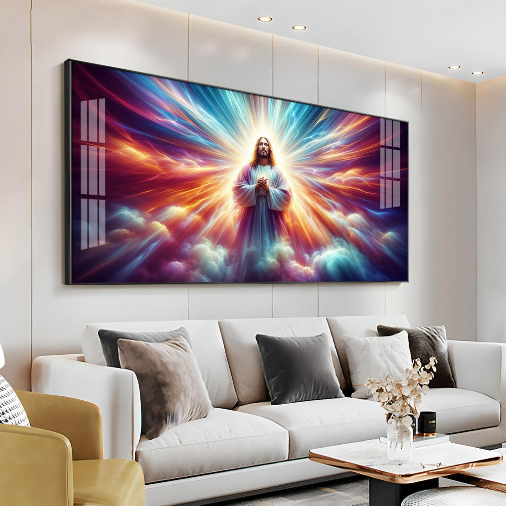 Jesus In Twilight Premium Acrylic Horizontal Wall Art